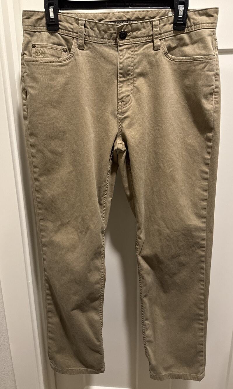 English Laundry Mens 32x30 Tan Chino Pants Straight Leg Textured Cotton 1119710